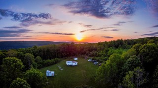 Darling Hill Observatory at sunset