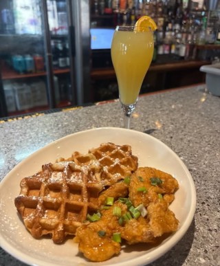 Mimosa Chicken Waffles